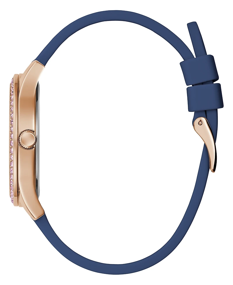 Guess Women's Analog Blue Silicone Watch 38mm