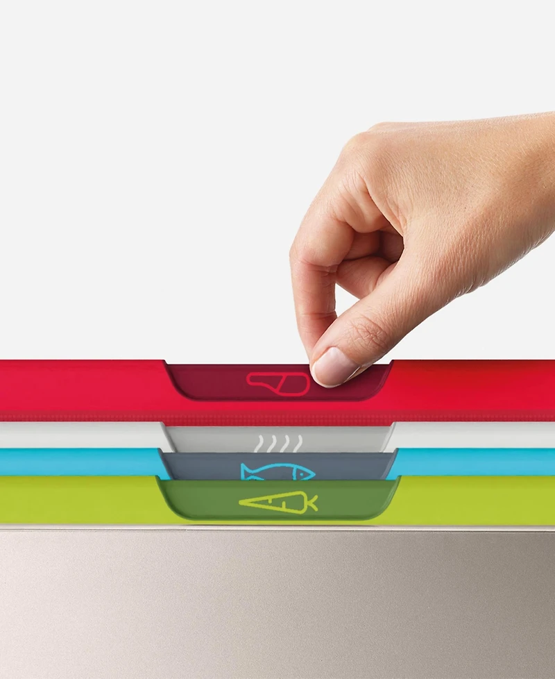 Joseph Joseph Folio Icon 4-Piece Large Chopping Board Set with Storage Case