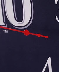 American Art Decor Modelo Retro Round Neon Wall Analog Clock with Pull Chain, 14.5"