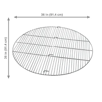 Outdoor Camping Portable Heavy-Duty Foldable Chrome-Plated Fire Pit Cooking Grill Grate