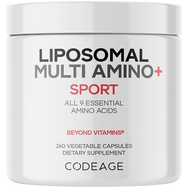 Codeage Multi Amino+ Bcaa & Eaa Supplement, All 9 Essential Amino Acids, Free-Form Branched-Chain Amino Acid Pills, Sport Supplement, Pre & Post Worko