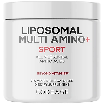 Codeage Multi Amino+ Bcaa & Eaa Supplement, All 9 Essential Amino Acids, Free-Form Branched-Chain Amino Acid Pills, Sport Supplement, Pre & Post Worko