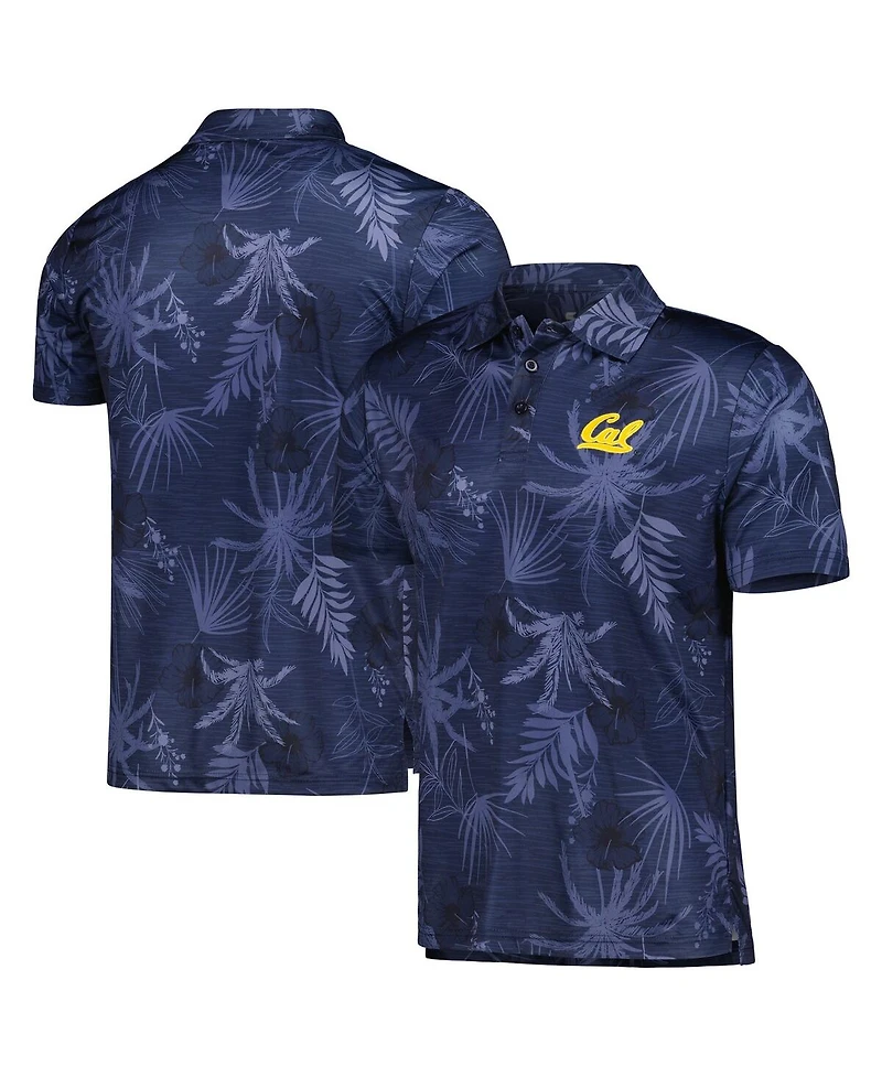 Men's Colosseum Navy Cal Bears Palms Team Polo Shirt