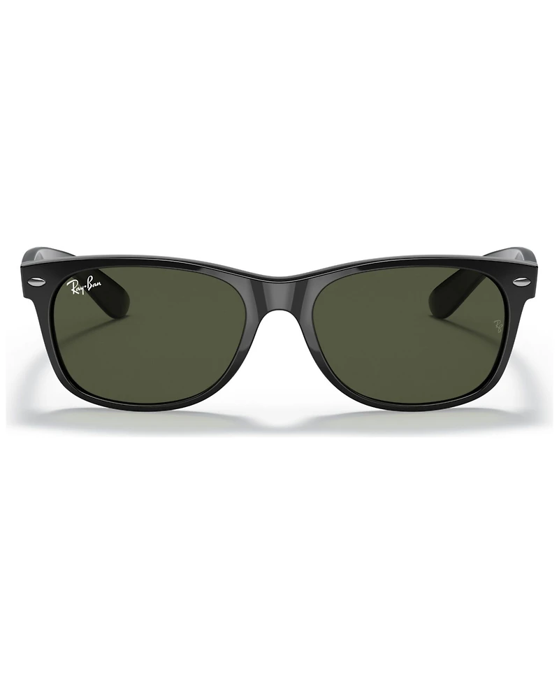 Ray-Ban Unisex New Wayfarer Sunglasses, RB2132 - Polished Black