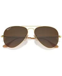 Ray-Ban Unisex Polarized Aviator Classic Sunglasses, RB3025