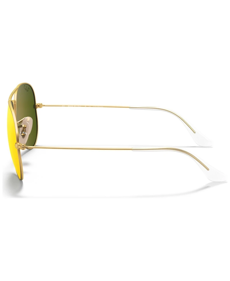 Ray-Ban Polarized Sunglasses, RB3025 Aviator Mirror