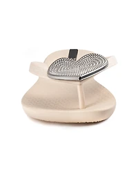 Ipanema Women's Wave Heart Sparkle Flip-flop Sandals