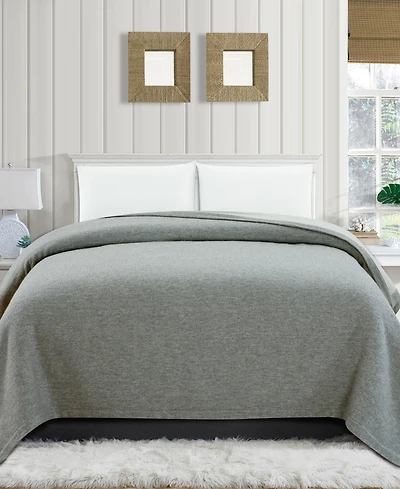 Melange Home Self Hem Merino Wool Blanket, King