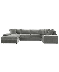 Michola 155" 3-Pc. Fabric Sectional with Chaise, Created for Macy's
