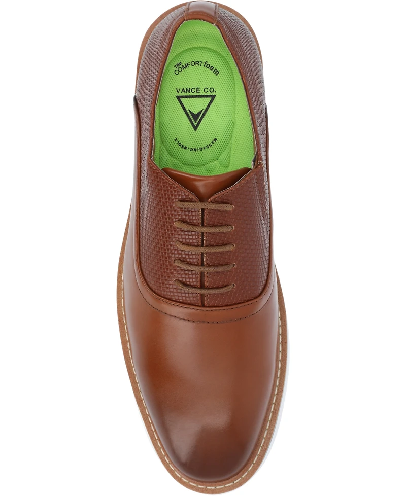 Vance Co. Men's Weber Plain Toe Hybrid Dress Shoes