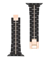 Nine West Women's Rubberized Link Bracelet designed for Apple Watch 42mm (Series 1-3 only) & 44/45/46/49mm (Ultra Ultra 2)