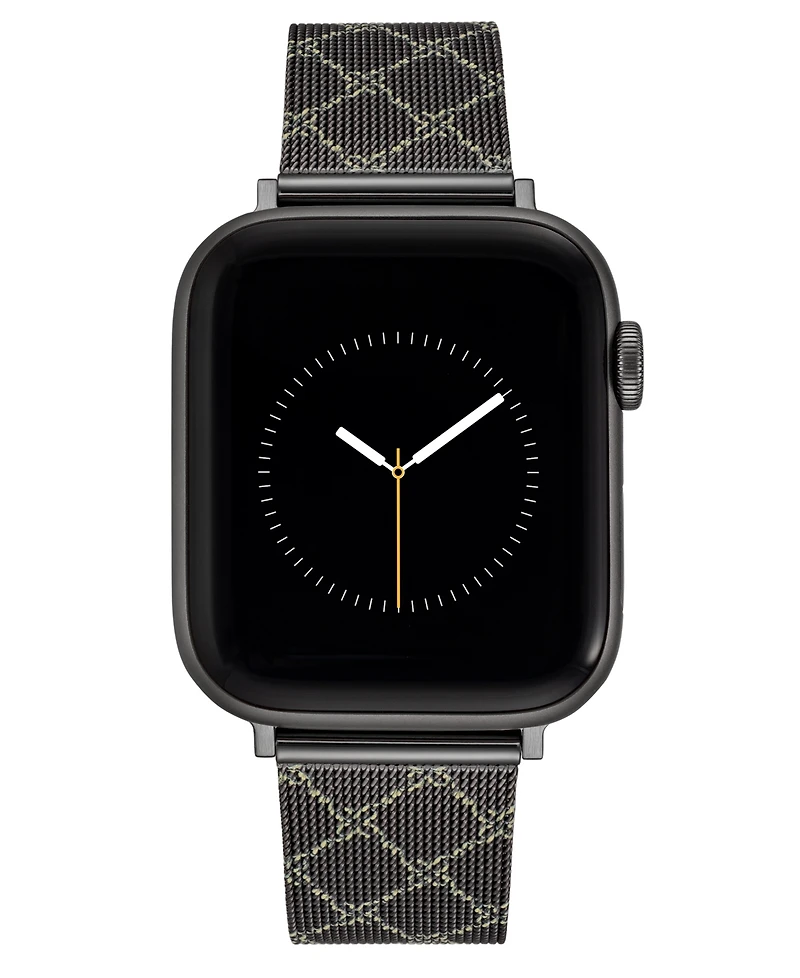 Nine West Women's Patterned Stainless Steel Mesh Band designed for Apple Watch 42mm (Series 10) & 38/40/41mm