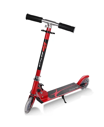 Folding Aluminum 2 Wheel Kids Kick Scooter Adjustable Height Led Light Up