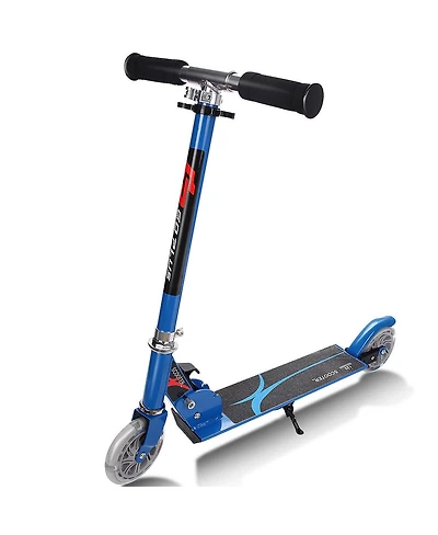 Folding Aluminum 2 Wheel Kids Kick Scooter Adjustable Height Led Light Up