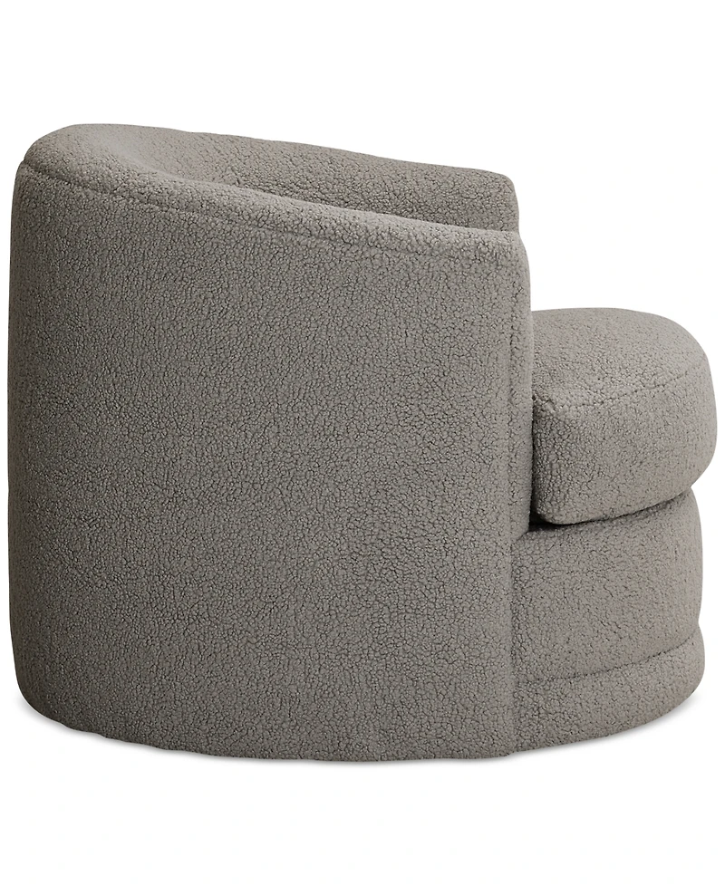 Closeout! Jenselle 36" Fabric Swivel Chair, Created for Macy's