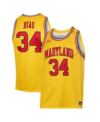 Men's Under Armour Len Bias Gold Maryland Terrapins Replica Player Jersey