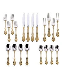 Oneida Golden Michelangelo 20 Piece Flatware Set, Service for 4