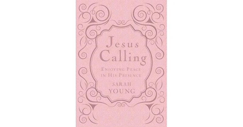 Jesus Calling, Pink Leather soft, with Scripture References- Enjoying Peace in His Presence (A 365-Day Devotional) by Sarah Young