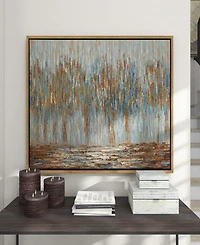 Rosemary Lane Canvas Tree Framed Wall Art with Gold-Tone Frame, 47" x 2" x 36"