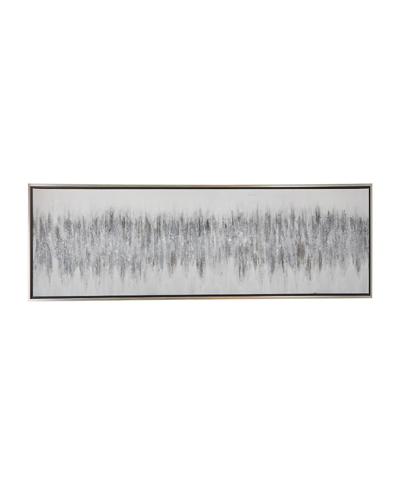 Rosemary Lane Canvas Abstract Framed Wall Art with Silver-Tone Frame, 71" x 1" x 20"