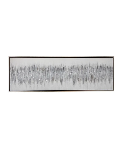 Rosemary Lane Canvas Abstract Framed Wall Art with Silver-Tone Frame, 71" x 1" x 20"