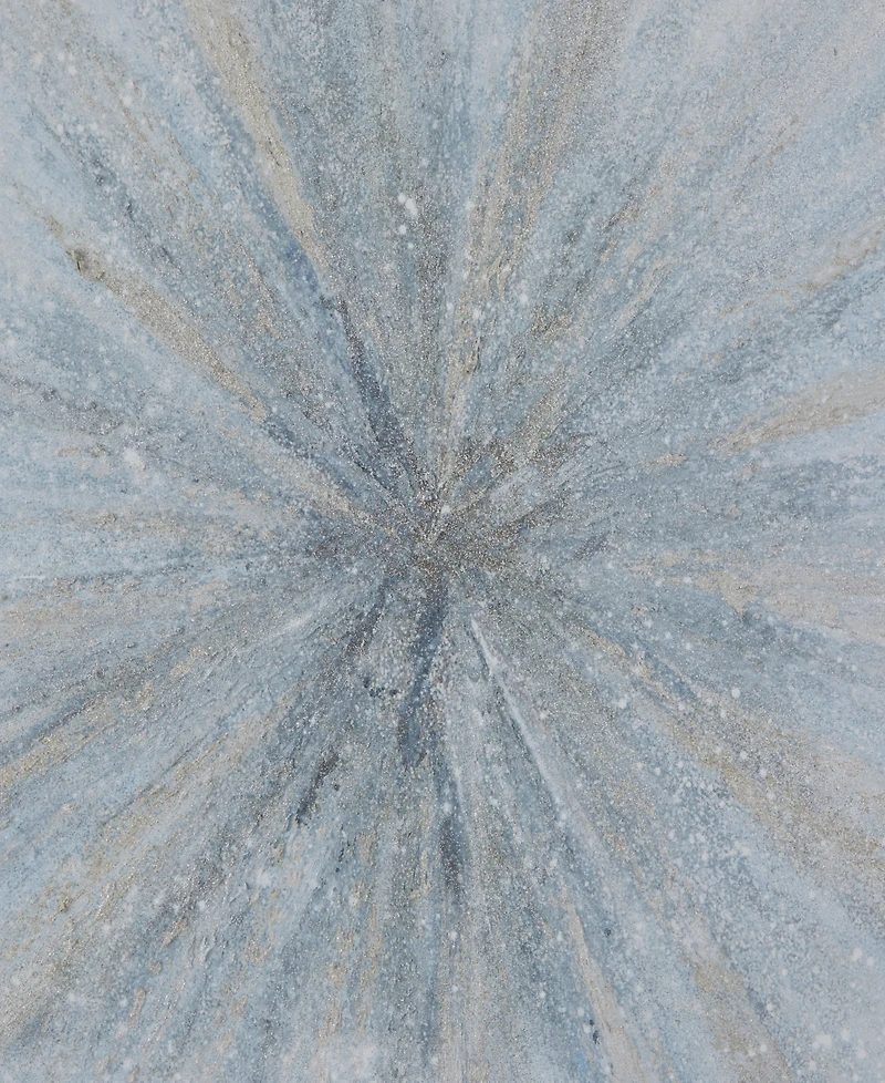 Rosemary Lane Canvas Radial Starburst Framed Wall Art with Silver-Tone Frame, 47" x 2" x 47"