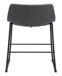 Zuo 39" each, Set of 2 Steel, Polyurethane Smart Bar Chair