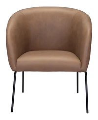 Zuo 30" Steel, Polyester Quinten Boho Chic Accent Chair