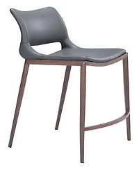 Zuo 37" Stainless Steel, Polyurethane Ace Counter Chair