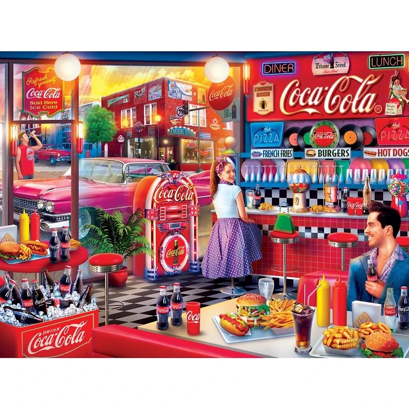 MasterPieces Coca-Cola - Soda Fountain 300 Piece Ez Grip Jigsaw Puzzle