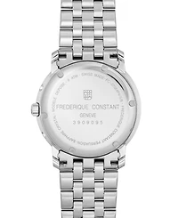 Frederique Constant Men's Swiss Classics Business Stainless Steel Bracelet Watch 40mm