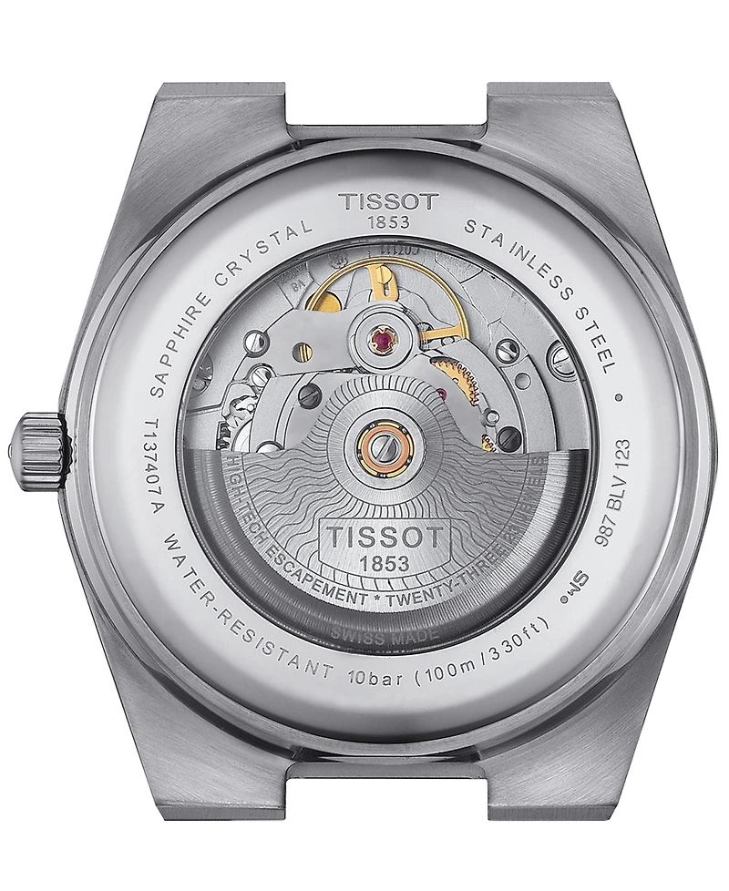 Tissot Men's Swiss Automatic Prx Rubber Strap Watch 40mm