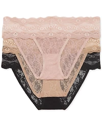 b.tempt'd by Wacoal Women's 3-Pk. Lace Kiss Bikini Underwear 970682