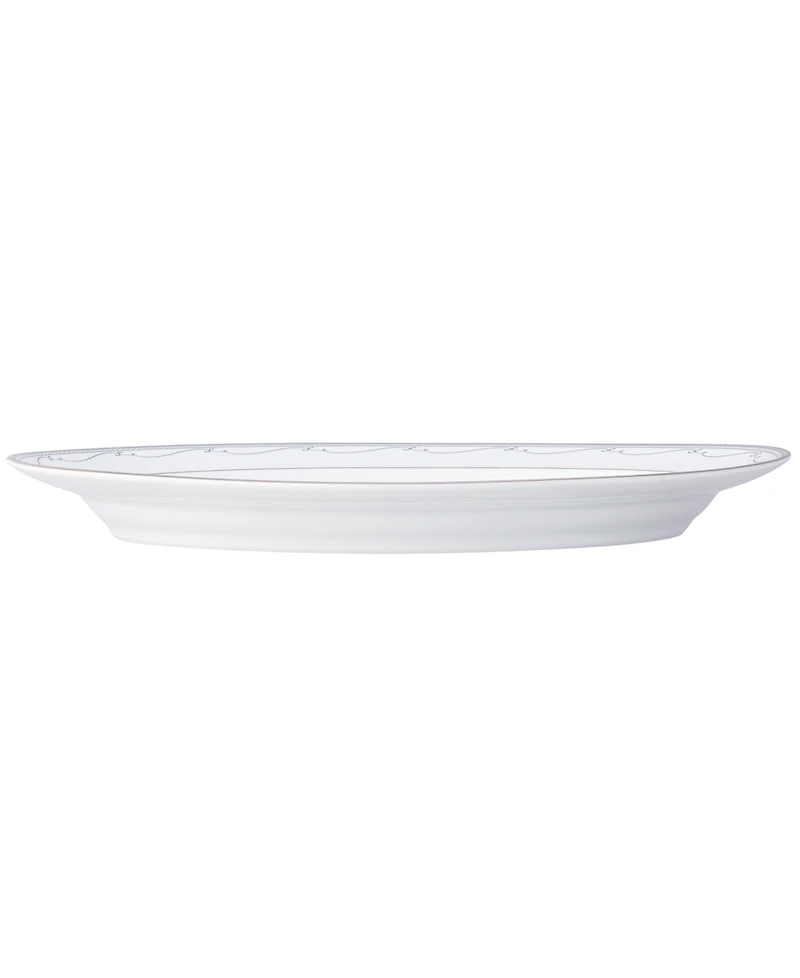 Noritake Satin Flourish Oval Platter, 14"
