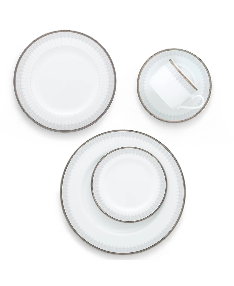 Noritake Silver Colonnade 5 Piece Place Setting