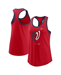 Women's Nike Red Washington Nationals Tech Tank Top