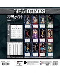 Nba 2022 Dunks Wall Calendar