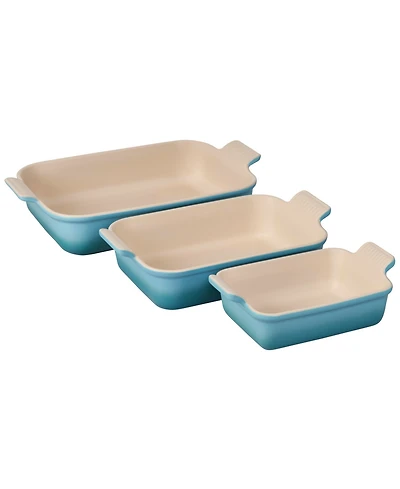 Le Creuset Set of 3 Heritage Bakers