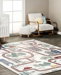 Nuloom Felix Chalea Kids Town Washable Area Rug