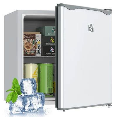Homcom 1.1Cu.Ft Mini Freezer with Reversible Door for Home Office
