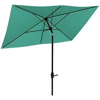 Outsunny 6.5' x 10' Outdoor Patio Umbrella with Crank Handle,