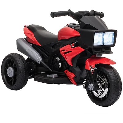 Aosom 3-Wheel Kids Ride On Motorcycle W/ High-Traction Wheels