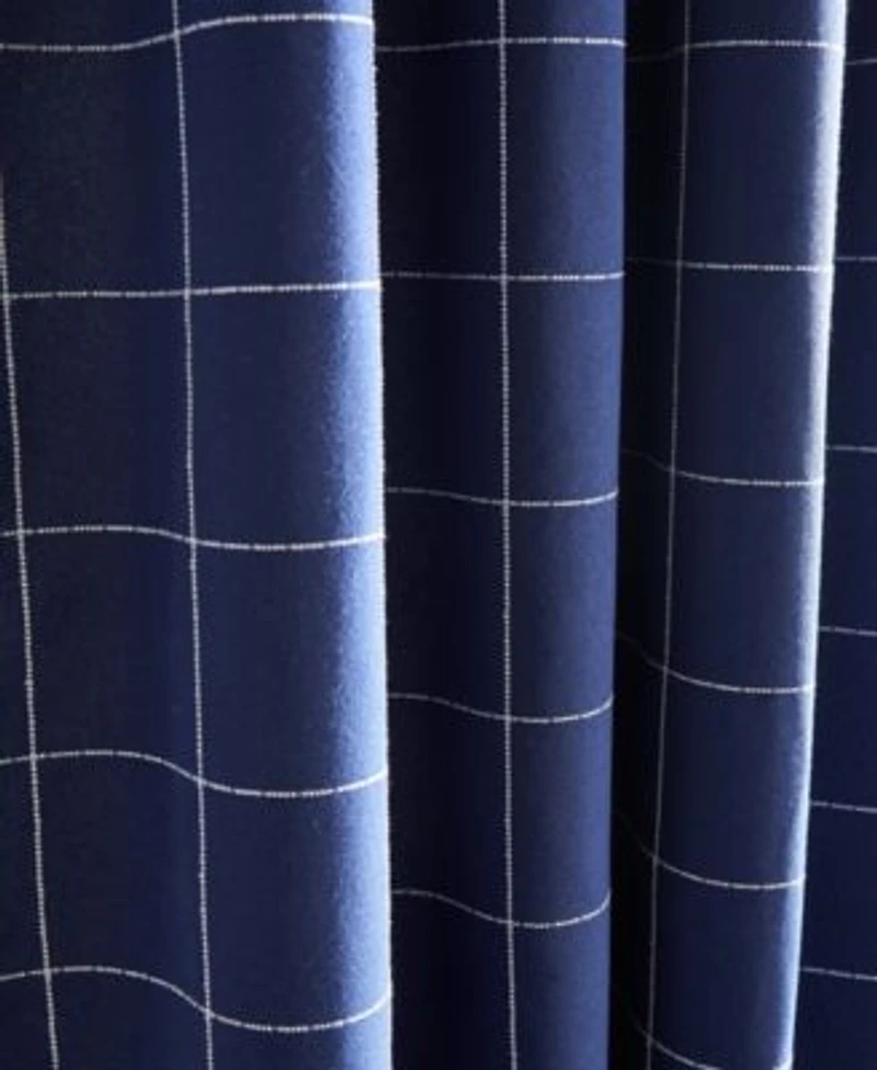 Tommy Hilfiger Big Check Pole Top Blackout 2 Piece Curtain Panel Collection