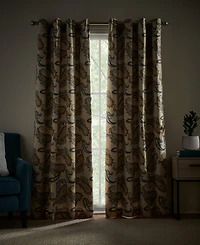 Tommy Hilfiger Vilette Paisley Grommet Room Darkening 2-Piece Curtain Panel, 50" x 96"