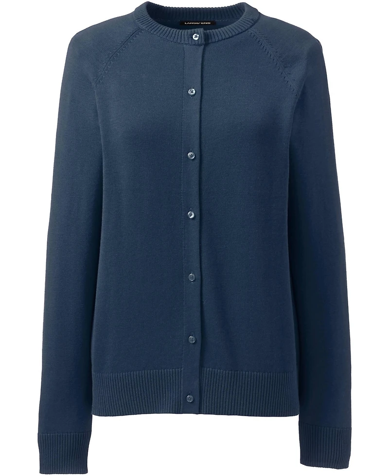 Lands' End Women's Cotton Modal Cardigan Sweater