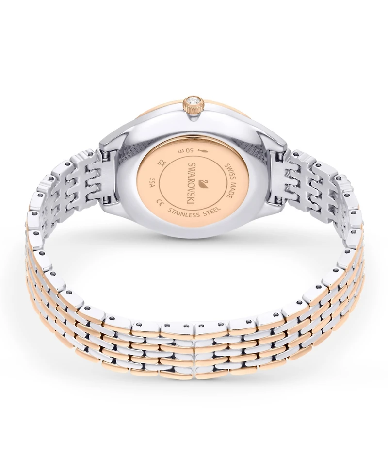 Swarovski Women's Quartz Attract Mixed Metal Watch, Swiss Made 30mm