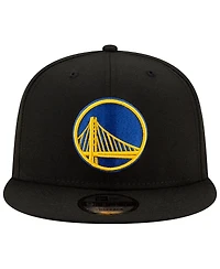 Men's New Era Black Golden State Warriors Official Team Color 9FIFTY Snapback Hat