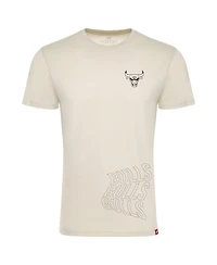 Men's and Women's Sportiqe Cream Chicago Bulls 1966 Collection Comfy Tri-Blend T-shirt