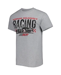 Men's Checkered Flag Sports Heather Gray Richard Childress Racing Goodwrench Two-Sided Car T-shirt