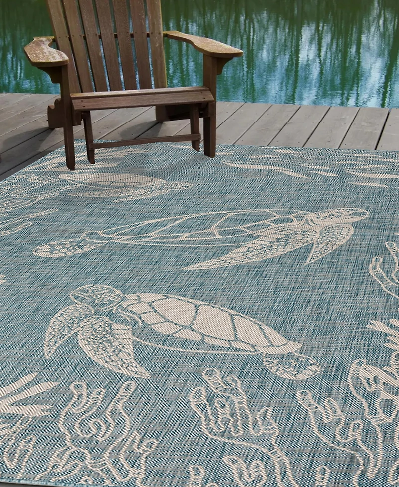 Lr Home Sean Seade-879 7'6" x 9'5" Outdoor Area Rug